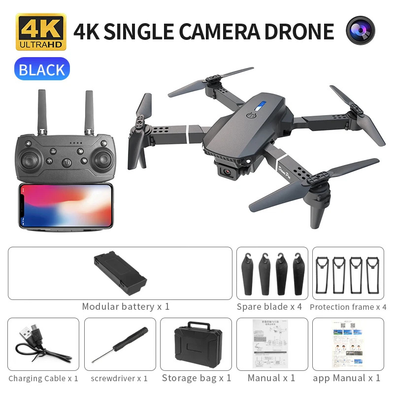 E88 ProIntelligent Folding Dro - Drone Camera Mount 评论和价格